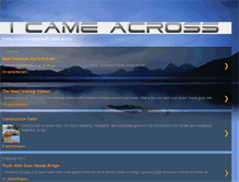 Tablet Screenshot of i-came-across.blogspot.com