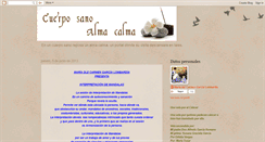 Desktop Screenshot of cuerposanoalmacalma.blogspot.com