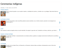 Tablet Screenshot of ceremoniasindigenas.blogspot.com