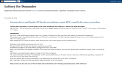 Desktop Screenshot of lottery-for-dummies.blogspot.com