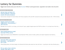 Tablet Screenshot of lottery-for-dummies.blogspot.com