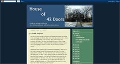Desktop Screenshot of houseof42doors.blogspot.com