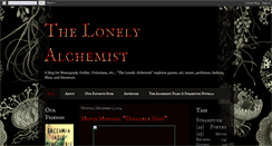 Desktop Screenshot of lonelyalchemist.blogspot.com