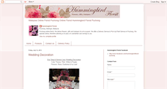 Desktop Screenshot of hummingbirdflorist.blogspot.com