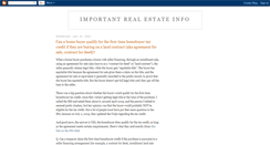 Desktop Screenshot of importantrealestateinfo.blogspot.com