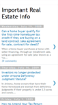 Mobile Screenshot of importantrealestateinfo.blogspot.com