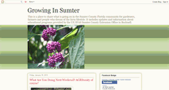 Desktop Screenshot of growinginsumter.blogspot.com