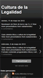 Mobile Screenshot of culturadelalegalidadpolicianacional.blogspot.com