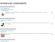 Tablet Screenshot of enbuscadelconocimineto.blogspot.com