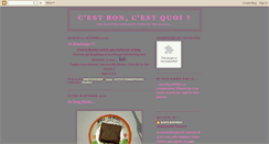 Desktop Screenshot of cestboncestquoi.blogspot.com