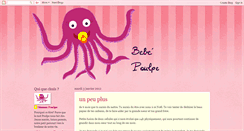 Desktop Screenshot of bebepoulpe.blogspot.com