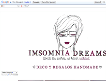 Tablet Screenshot of imsomniadreams.blogspot.com