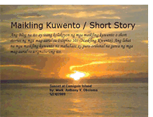 Tablet Screenshot of maiklingkuwento.blogspot.com