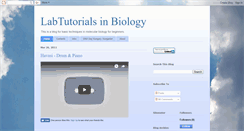 Desktop Screenshot of labtutorialsinbiology.blogspot.com