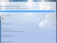Tablet Screenshot of labtutorialsinbiology.blogspot.com