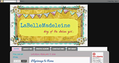 Desktop Screenshot of labellemadeleine.blogspot.com