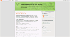 Desktop Screenshot of cambridgeschoolofirishdance.blogspot.com