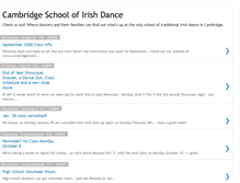 Tablet Screenshot of cambridgeschoolofirishdance.blogspot.com