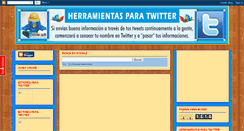 Desktop Screenshot of herramientasparatwitter.blogspot.com