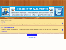 Tablet Screenshot of herramientasparatwitter.blogspot.com