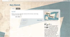 Desktop Screenshot of korykinnick.blogspot.com