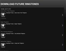 Tablet Screenshot of download-future-ringtones.blogspot.com