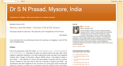 Desktop Screenshot of drsnprasadmysoreindia.blogspot.com