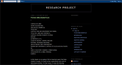 Desktop Screenshot of myfirstresearchproject.blogspot.com