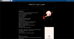 Desktop Screenshot of prettyfatlady.blogspot.com