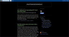 Desktop Screenshot of ihatemikegongas.blogspot.com