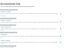 Tablet Screenshot of environmentalclublog.blogspot.com