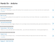 Tablet Screenshot of handsonarduino.blogspot.com
