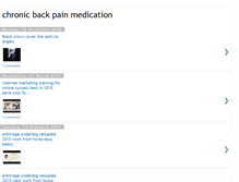 Tablet Screenshot of chronicbackpainmedication.blogspot.com