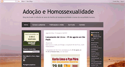 Desktop Screenshot of adocaoehomossexualidade.blogspot.com