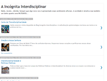 Tablet Screenshot of aincognitainterdisciplinar.blogspot.com