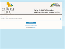 Tablet Screenshot of editora-obpc.blogspot.com