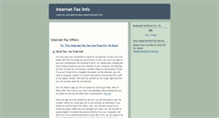 Desktop Screenshot of internet-fax-info.blogspot.com