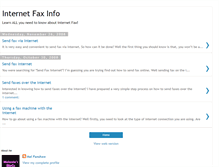 Tablet Screenshot of internet-fax-info.blogspot.com