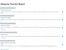 Tablet Screenshot of malaysiatourismboard.blogspot.com