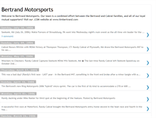 Tablet Screenshot of bertrandmotorsports.blogspot.com