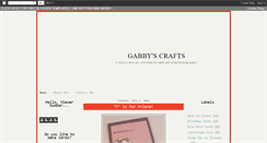 Desktop Screenshot of gabbyscrafts.blogspot.com