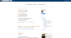 Desktop Screenshot of learnthelibrary.blogspot.com