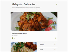 Tablet Screenshot of malaysiandelicacies.blogspot.com