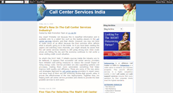 Desktop Screenshot of callcenterservicesindia.blogspot.com