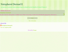 Tablet Screenshot of natopheroldermal-e.blogspot.com