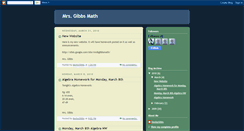 Desktop Screenshot of mrsbgibbsmath.blogspot.com