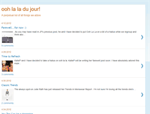 Tablet Screenshot of oohlaladujour.blogspot.com