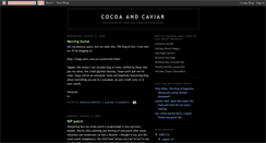 Desktop Screenshot of cocoaandcaviar.blogspot.com