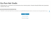 Tablet Screenshot of ecopurehairstudio.blogspot.com