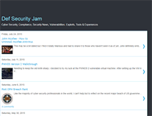 Tablet Screenshot of defsecurityjam.blogspot.com